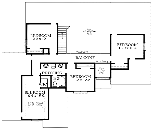 upper floor house blueprint