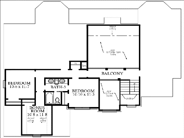 upper floor house blueprint