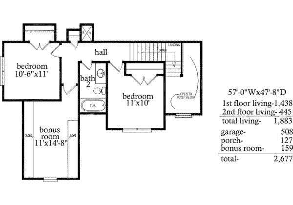 upper floor house blueprint