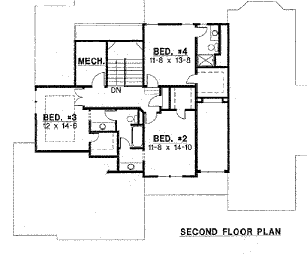 upper floor house blueprint