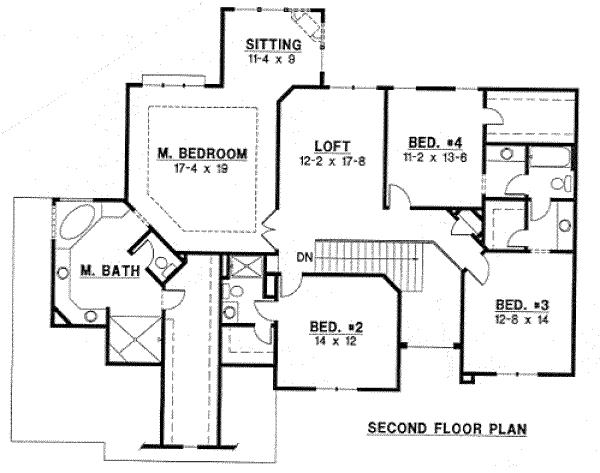upper floor house blueprint