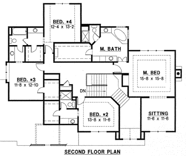 upper floor house blueprint