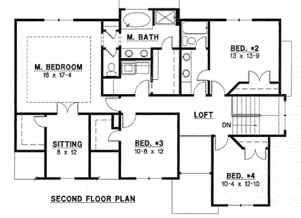 upper floor house blueprint