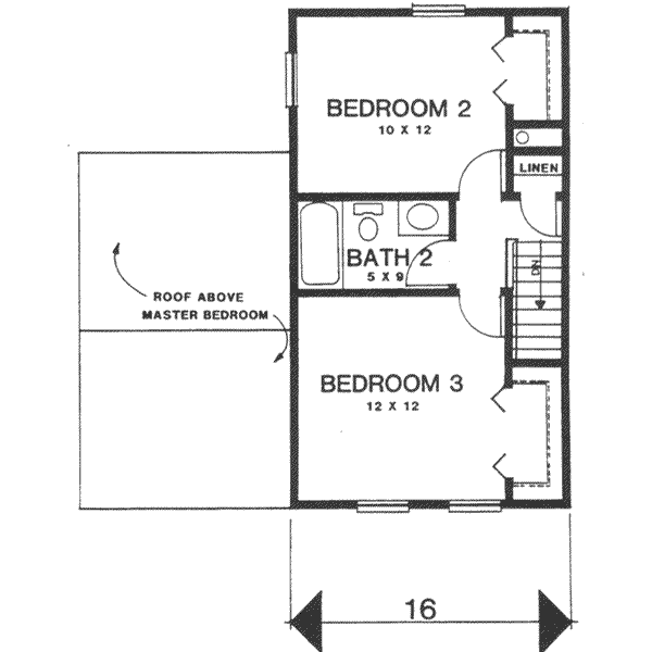 upper floor house blueprint