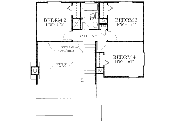 upper floor house blueprint