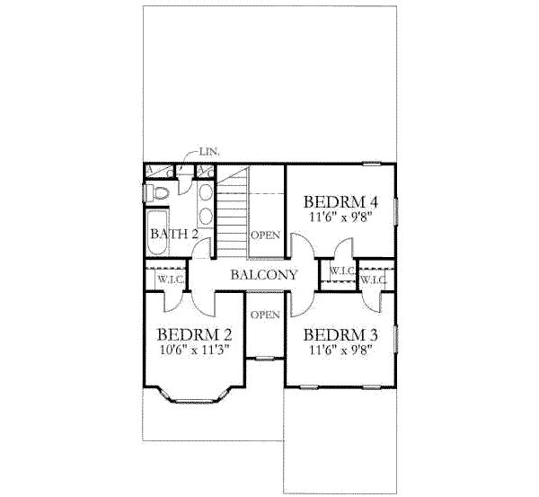 upper floor house blueprint