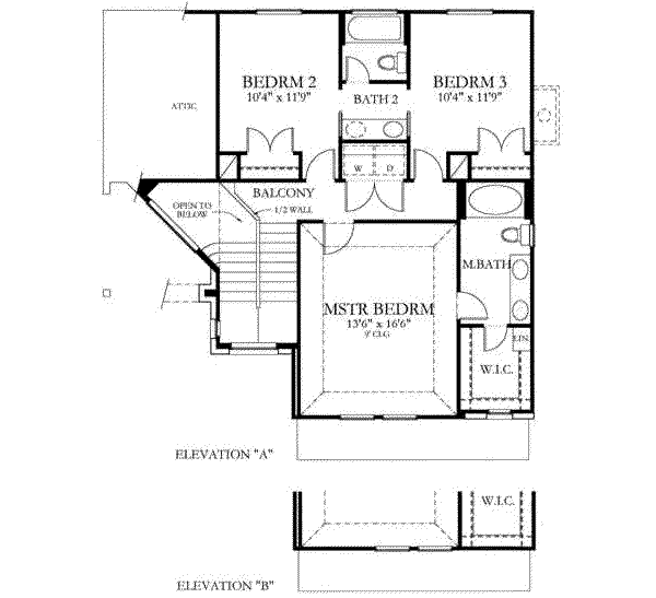 upper floor house blueprint