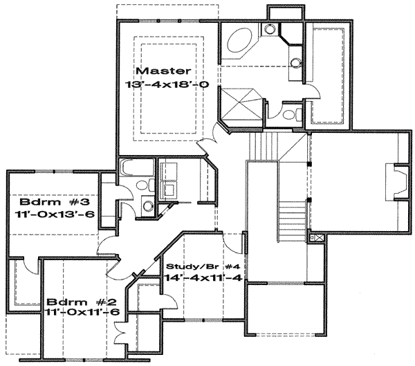 upper floor house blueprint