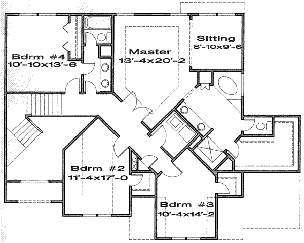 upper floor house blueprint