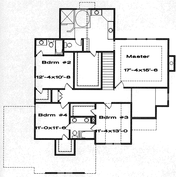 upper floor house blueprint