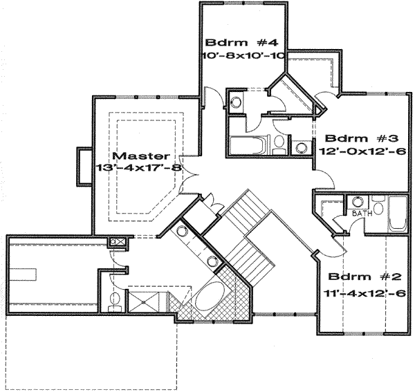 upper floor house blueprint