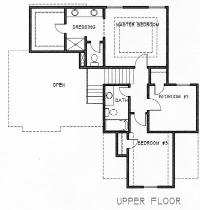 upper floor house blueprint