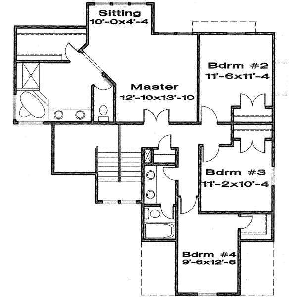 upper floor house blueprint