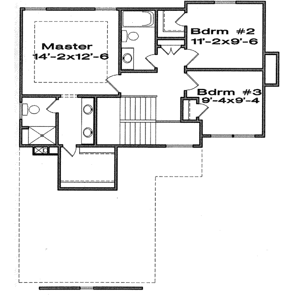 upper floor house blueprint