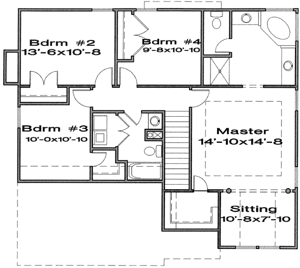 upper floor house blueprint