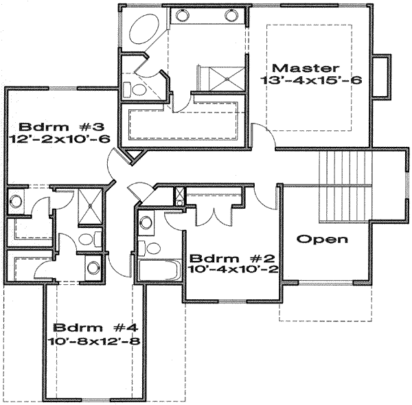 upper floor house blueprint
