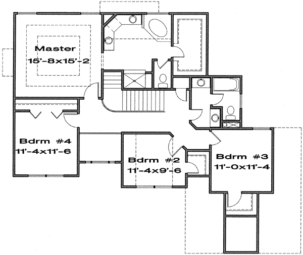 upper floor house blueprint