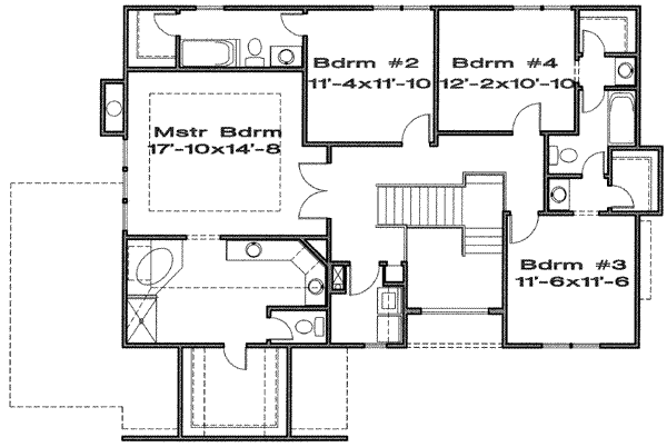 upper floor house blueprint