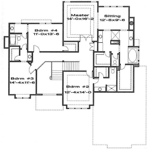 upper floor house blueprint