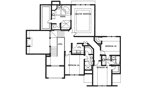 upper floor house blueprint