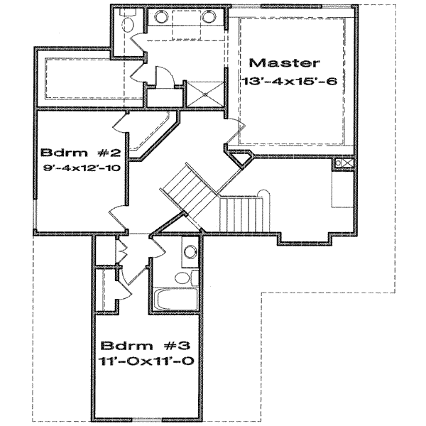 upper floor house blueprint