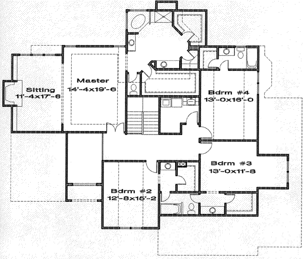 upper floor house blueprint