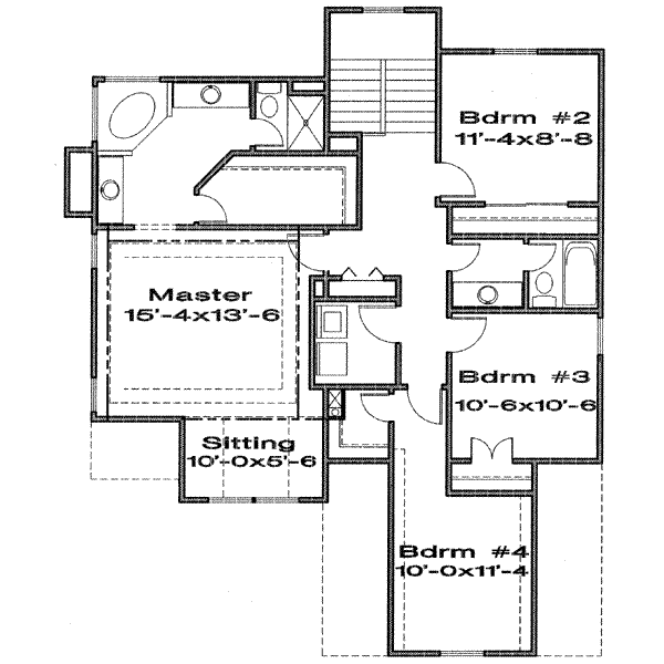upper floor house blueprint