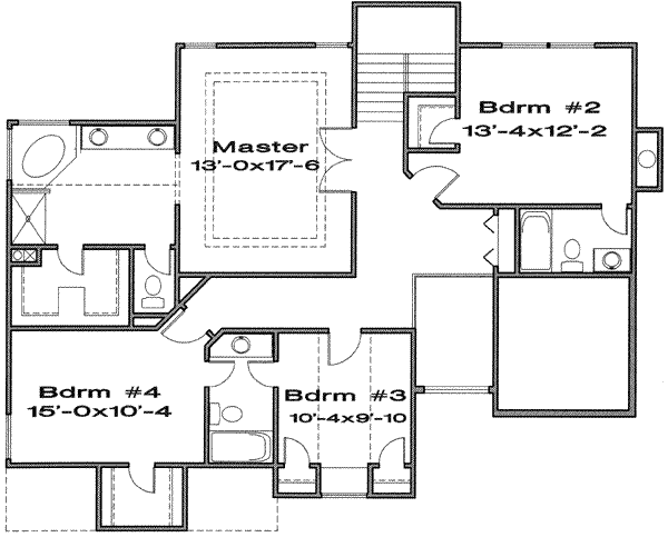 upper floor house blueprint