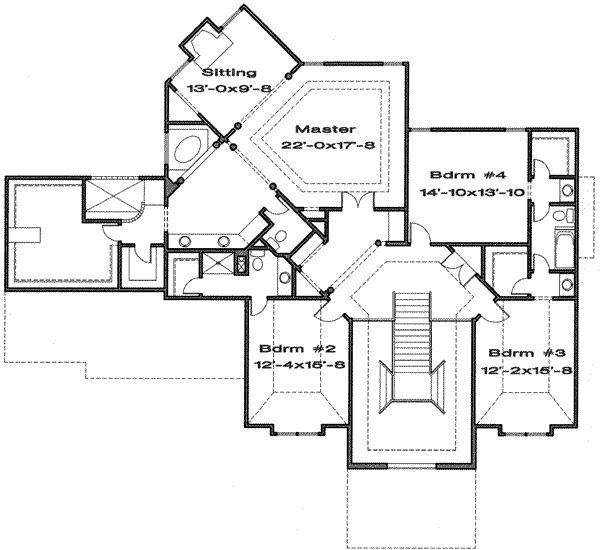 upper floor house blueprint