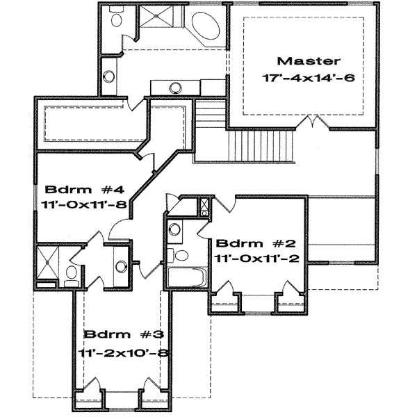 upper floor house blueprint