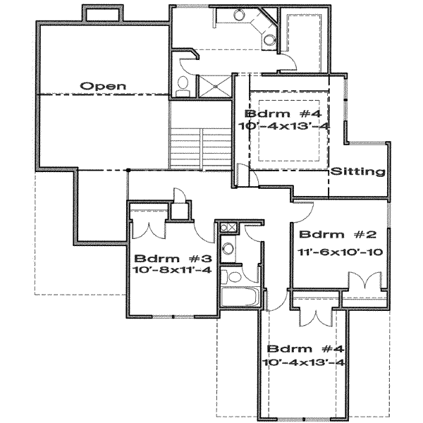 upper floor house blueprint