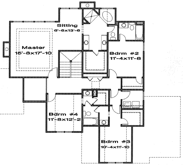 upper floor house blueprint