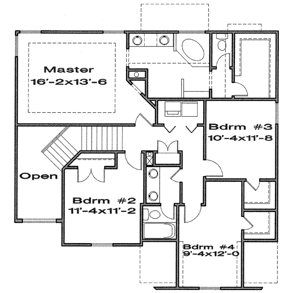 upper floor house blueprint
