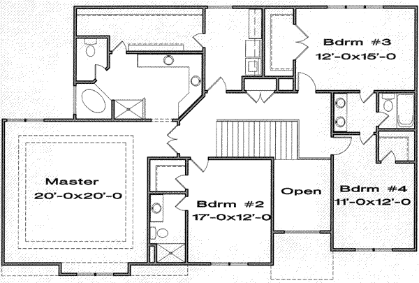 upper floor house blueprint