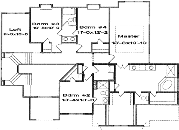 upper floor house blueprint