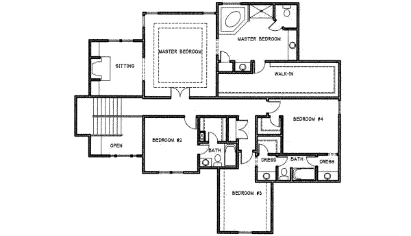 upper floor house blueprint