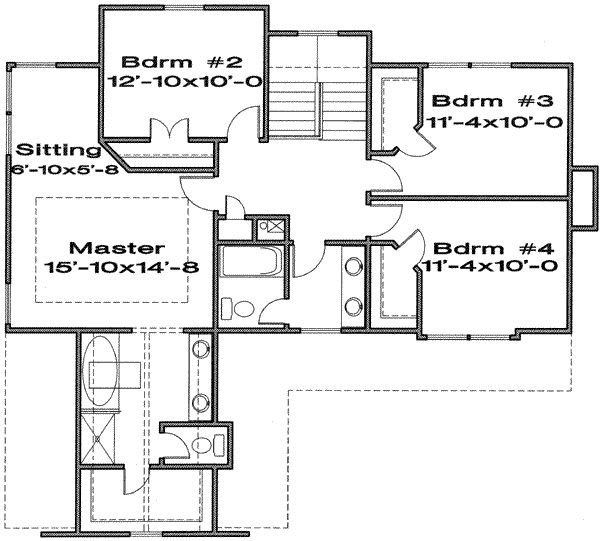 upper floor house blueprint