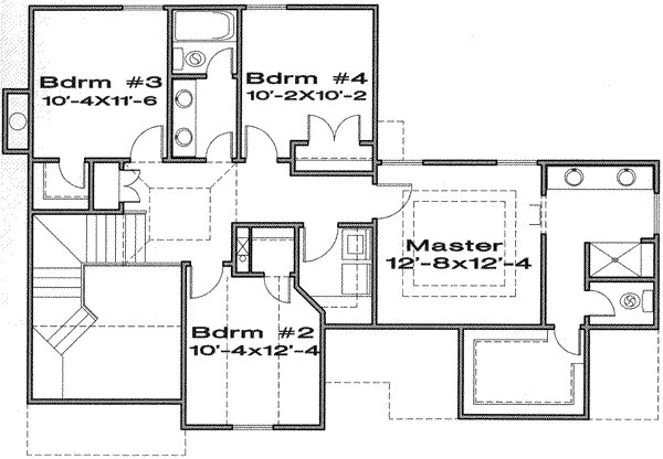 upper floor house blueprint