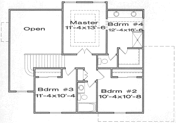 upper floor house blueprint