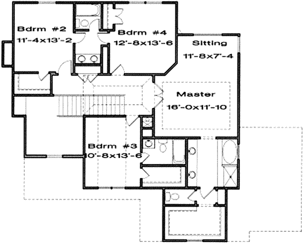 upper floor house blueprint