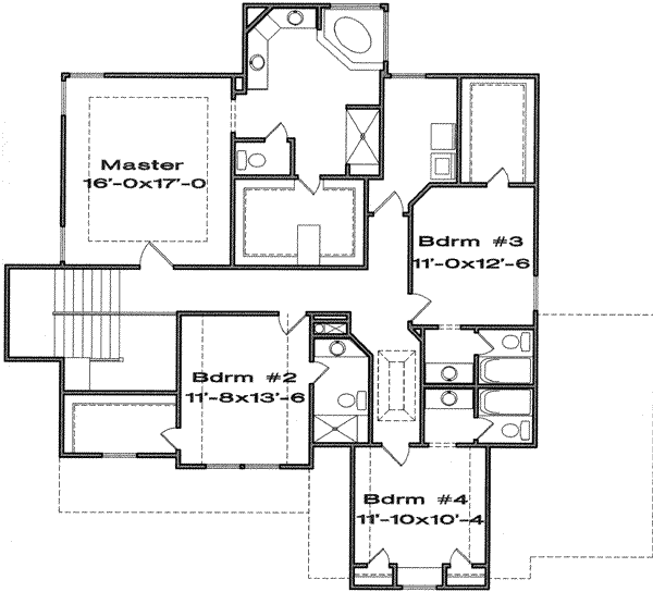 upper floor house blueprint