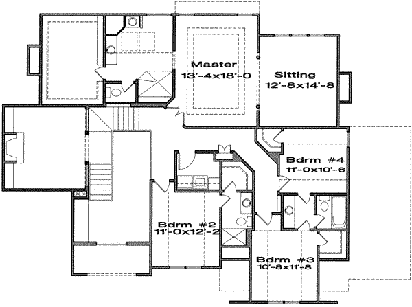 upper floor house blueprint