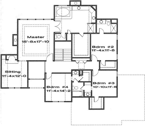upper floor house blueprint