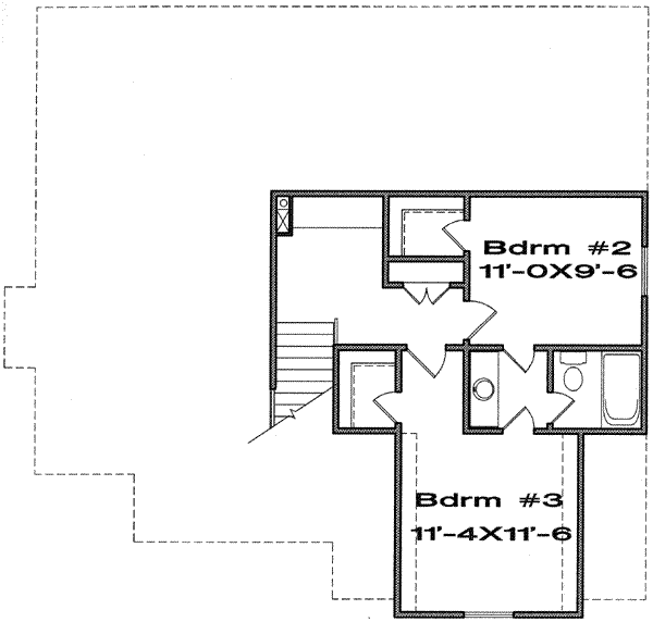 upper floor house blueprint
