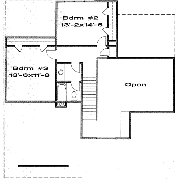 upper floor house blueprint