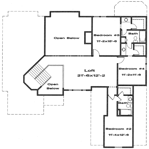 upper floor house blueprint