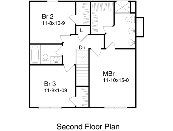 upper floor house blueprint