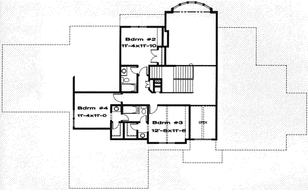 upper floor house blueprint