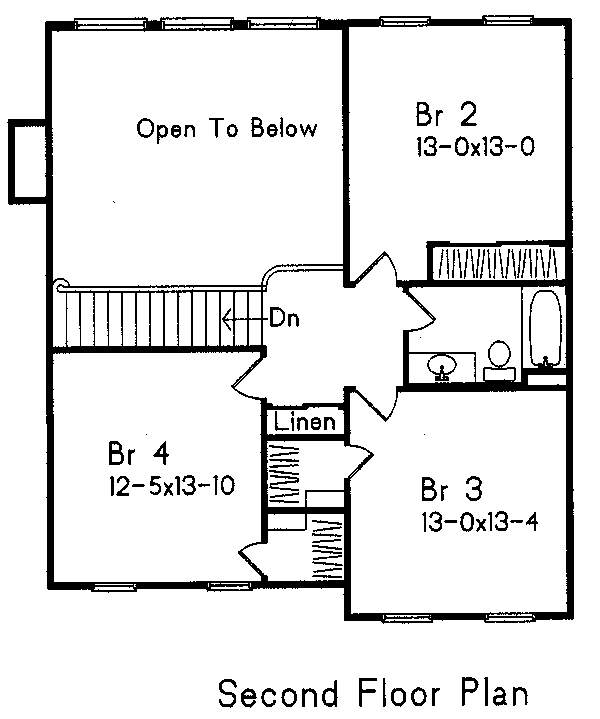 upper floor house blueprint