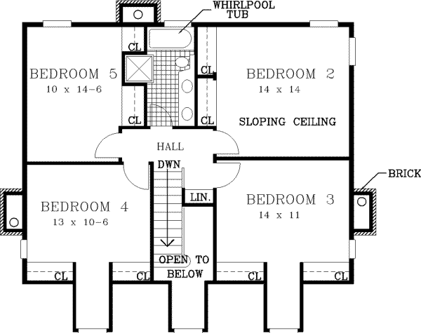 upper floor house blueprint